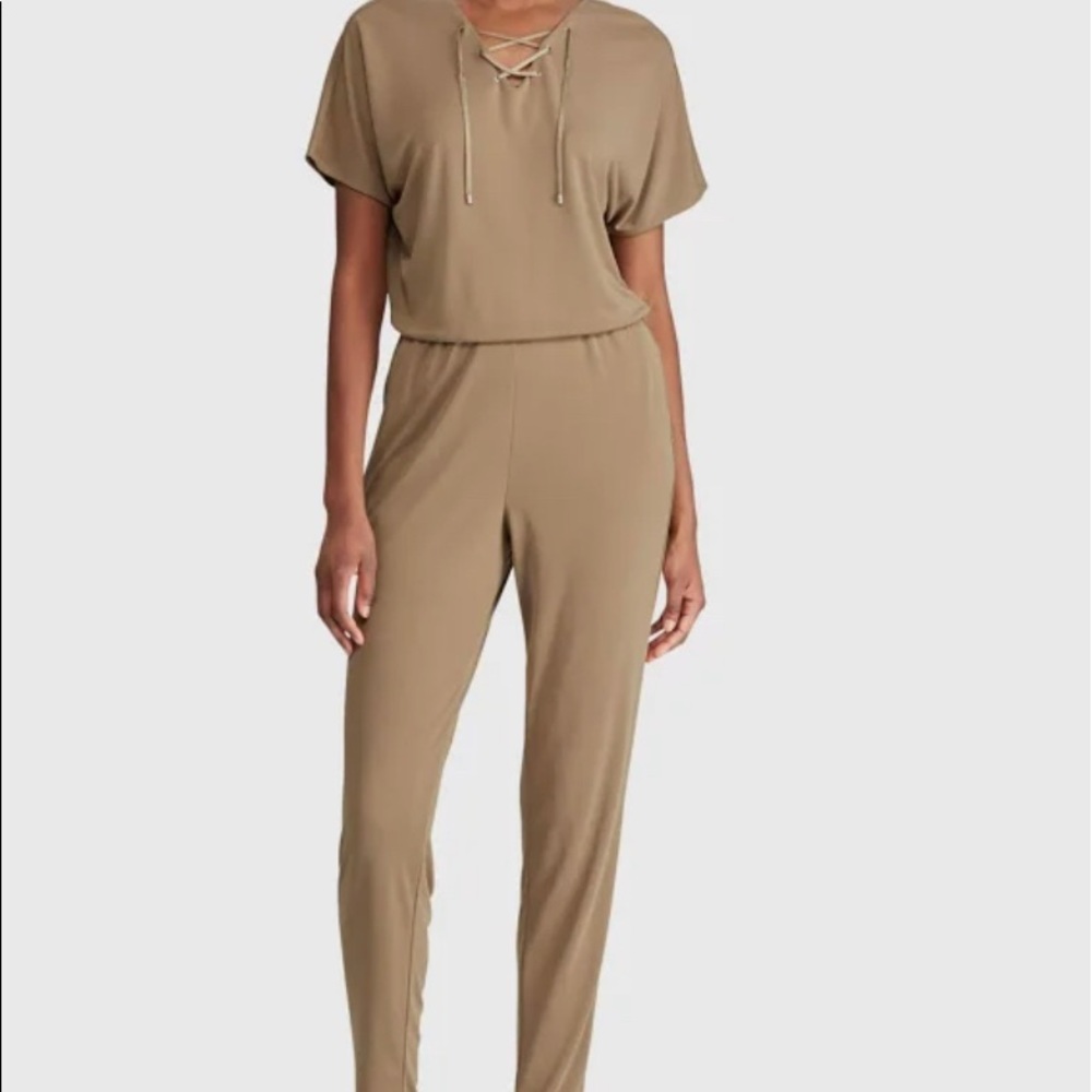 Never worn! Ralph Lauren hunter-green romper, XS.